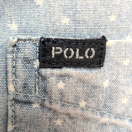 Chemise Polo Ralph Lauren L 14-16 Ans Bleu Étoiles Effet Jean Manches courtes
