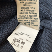 Pull Torsadé L.L. Bean femme Bleu Marine Col Roulé Chaud Taille XL