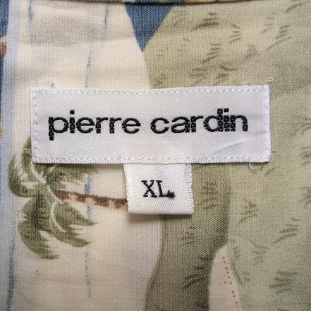 Chemise hawaïenne Pierre Cardin taille XL golf palmiers 100% coton