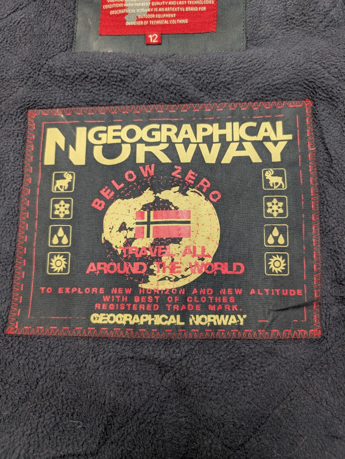 Manteau Imperméable Geographical Norway Bleu Marine Taille S (12 ans) Parka 🧥
