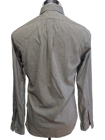 Chemise Polo Ralph Lauren Shirt S Slim Fit Stretch Rayures Noir Button Down