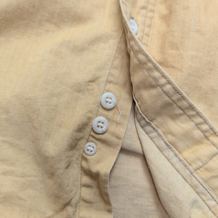 Chemise Eddie Bauer Jaune Vintage Manches Longues 100% Coton Taille M Large