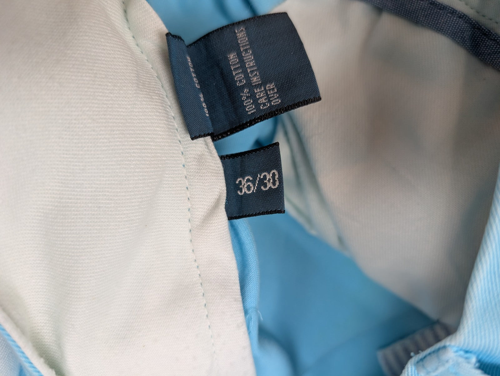 Pantalon Chino POLO RALPH LAUREN Bleu Turquoise 🏝️ Taille W36 (Taille 41cm) 🏝️