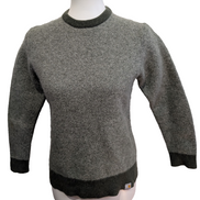 Pull CARHARTT Épais 80% Laine d'Agneau Vert Kaki Femme Taille L (Petit)