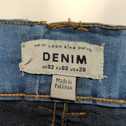 Short Femme T60 New Look Kind Denim Bleu Stretch Neuf avec Étiquette