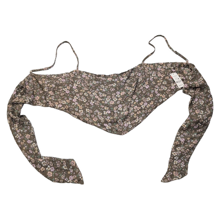 Haut Femme Ardene Taille XL Kaki Fleuri Bretelles Réglables Neuf Étiquette