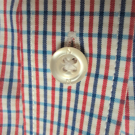 Chemise Nautica XXL Bleu Blanc Rouge Carreaux 100% Coton Classic