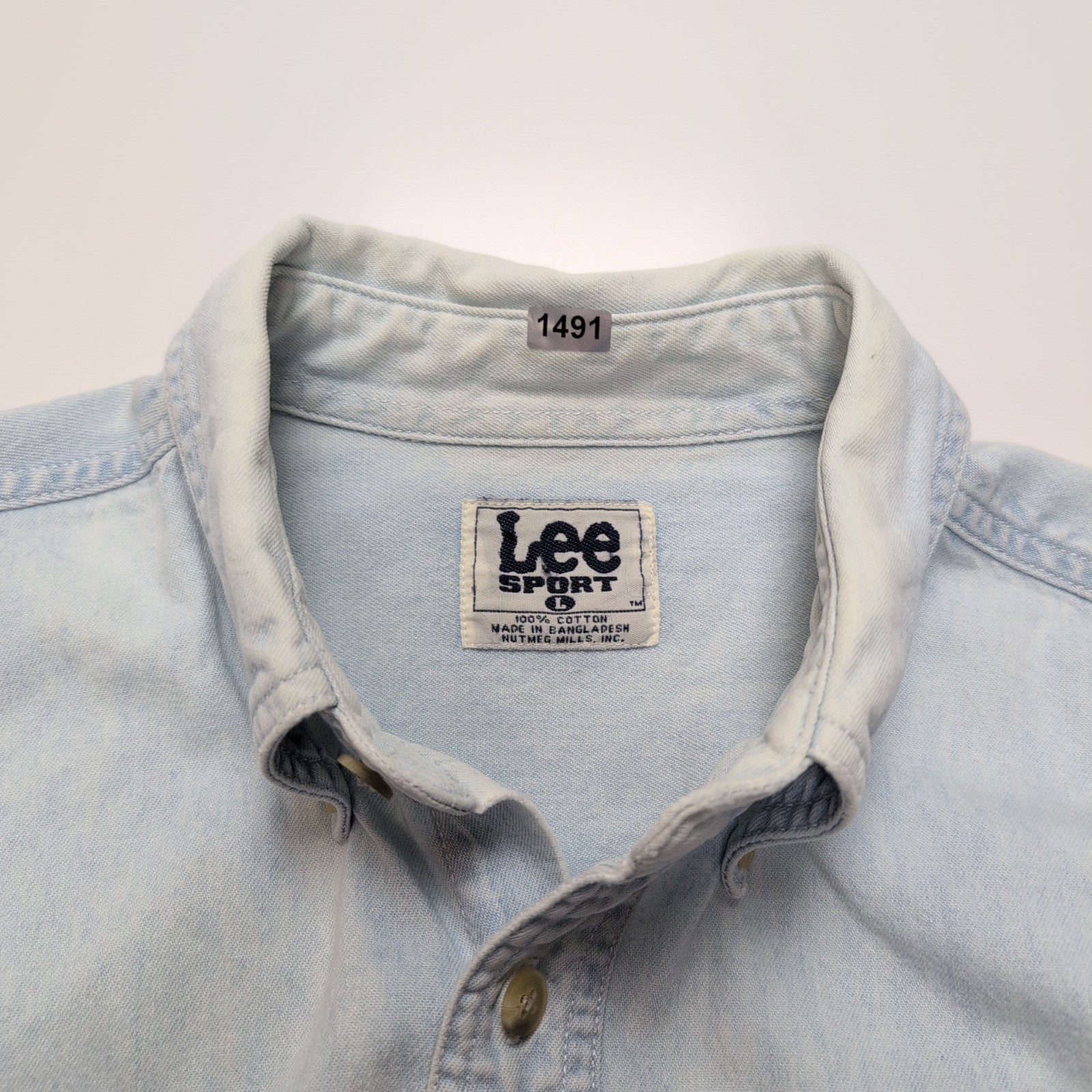 Chemise Lee Sport L Packers 1996 NFC Champions en Jean manches longues