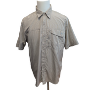 Chemise Wrangler randonnée marron carreaux poches manches courtes taille XL