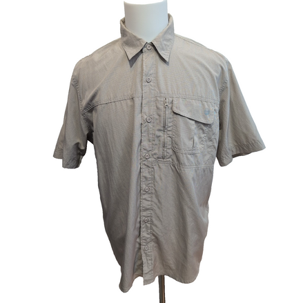 Chemise Wrangler randonnée marron carreaux poches manches courtes taille XL