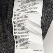 Pull sans Manche Nike Golf Col V Laine Gris Foncé Vintage Taille L