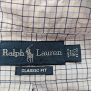 Chemise Ralph Lauren blanche à carreaux taille L/XL #2441