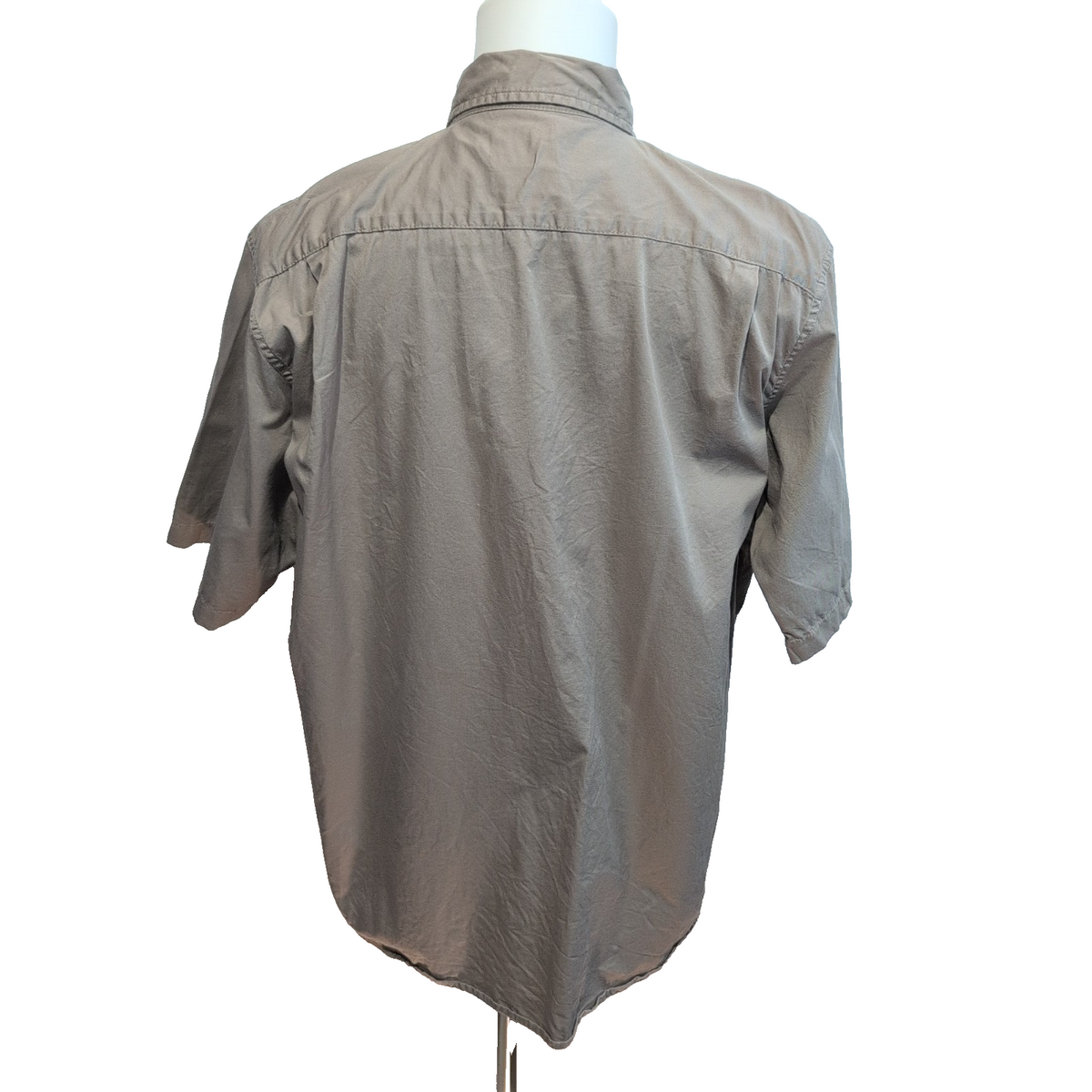 Chemise Wrangler Marron Clair Coton Manches Courtes 2 Poches Taille XL