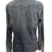 Chemise LEVI'S Femme Western Jean Denim Bleu Manches Longues - Taille L