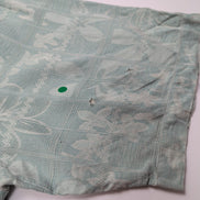 Chemise Hawaïenne Jamaica Jaxx L 100% Soie Vert Pâle Floral manches courtes