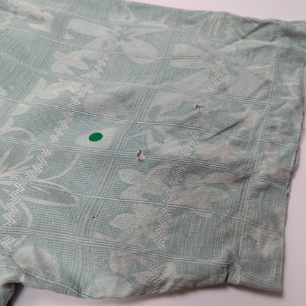 Chemise Hawaïenne Jamaica Jaxx L 100% Soie Vert Pâle Floral manches courtes