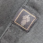 Chemise hawaïenne Tommy Bahama Original Fit LG noire 100% soie gaufrée