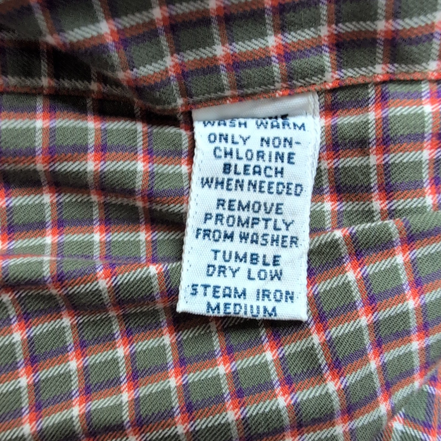 Chemise Ralph Lauren L kaki Carreaux Shirt Button Down Coton Logo Violet