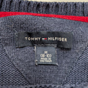 Pull Tommy Hilfiger vintage bleu marine garçon taille M (8-10 ans)