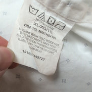 Chemise Wrangler Western Stretch Blanche à Motifs - Taille XL (Coupe Longue)