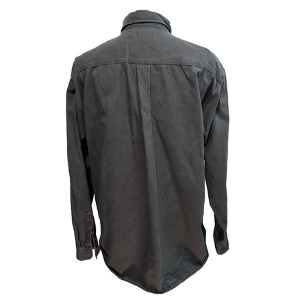 Chemise Carhartt XL Vert Foncé Vintage Workwear Épais Logo Cuir manches longues