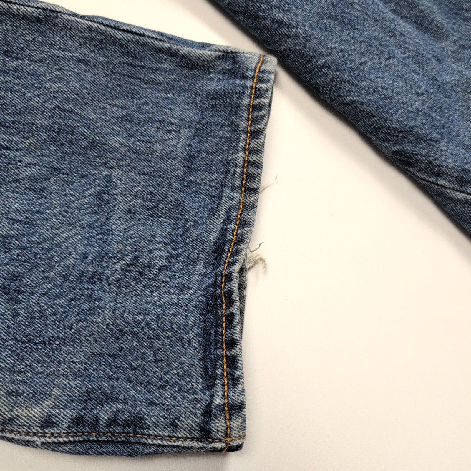 Levi’s 501 Jean Homme W36 L36 Bleu Foncé Vintage Pantalon Bouton