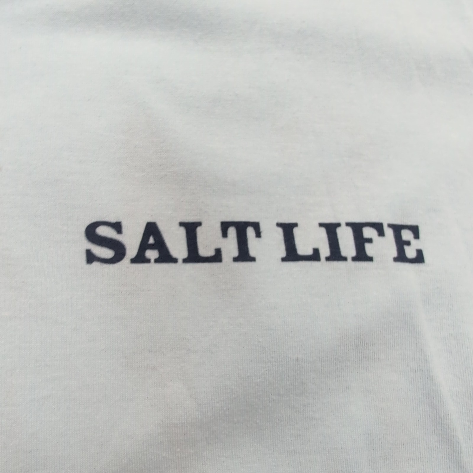 T-shirt Salt Life Manches Longues 2XL Bleu Clair Coton Neuf avec Étiquette
