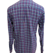 Chemise Flanelle VINEYARD VINES S Coton Bleu Rouge Logo Baleine |281S