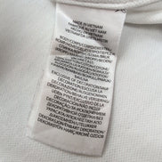 Chemise Ralph Lauren Taille S Blanc Uni Coton Piqué QR Code Logo Marron