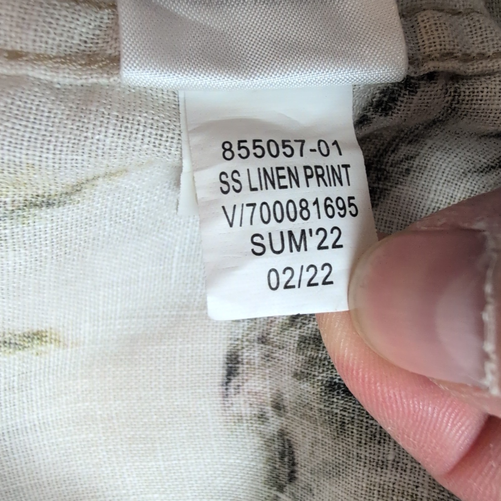 Chemise Hawaïenne Manches Courtes Banana Republic Lin Palmier XL