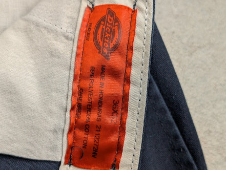 Pantalon de travail Dickies bleu marine multi poches taille 36x32