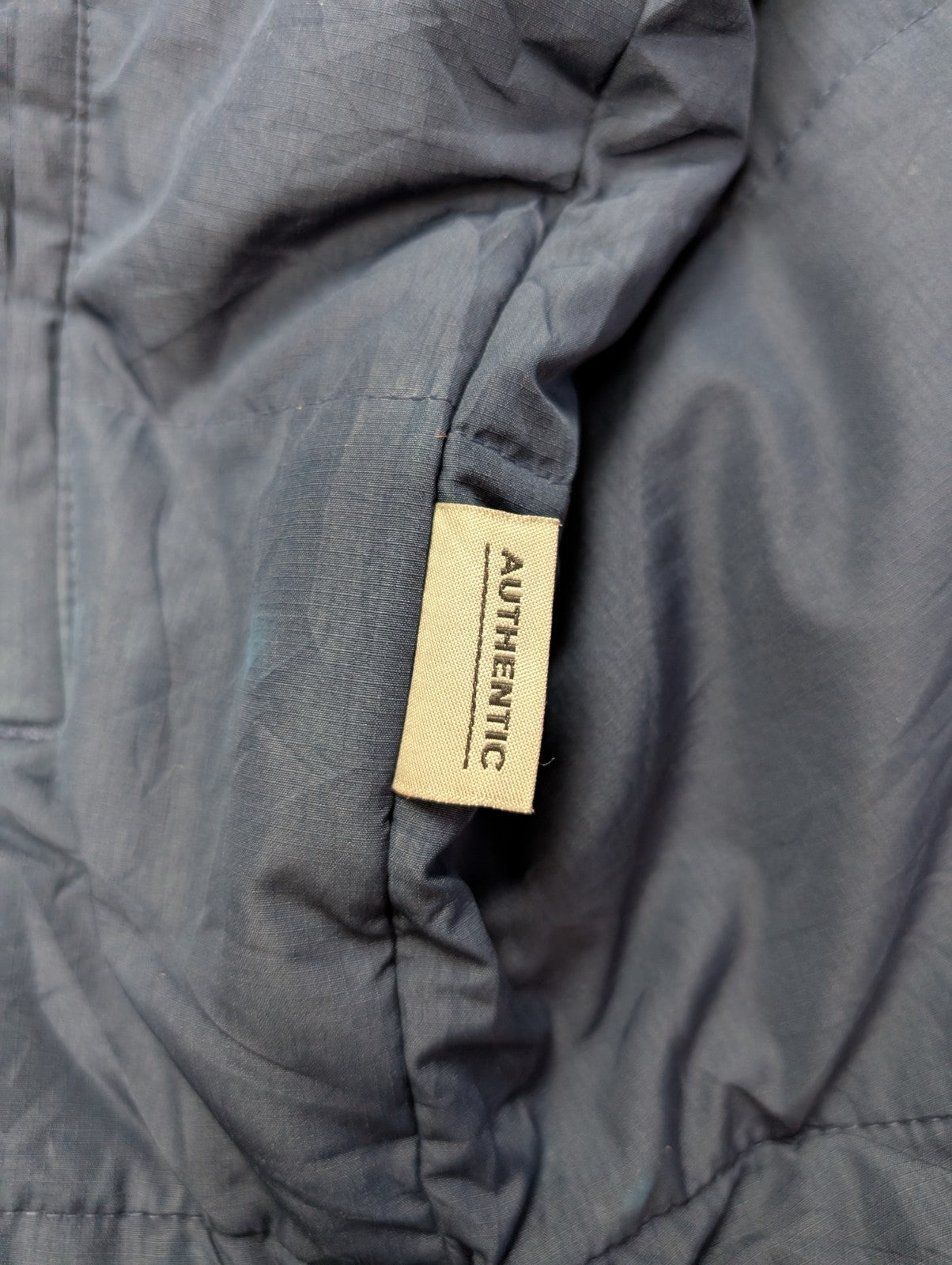 Manteau Nike Virginia Matelassé Bleu Marine Homme Taille L Veste Sportswear 🧥
