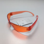 Lunettes de soleil Masque Orange Style Sport Rectangulaire Y2K