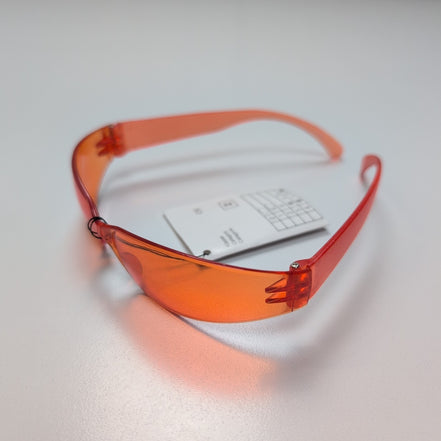 Lunettes de soleil Masque Orange Style Sport Rectangulaire Y2K