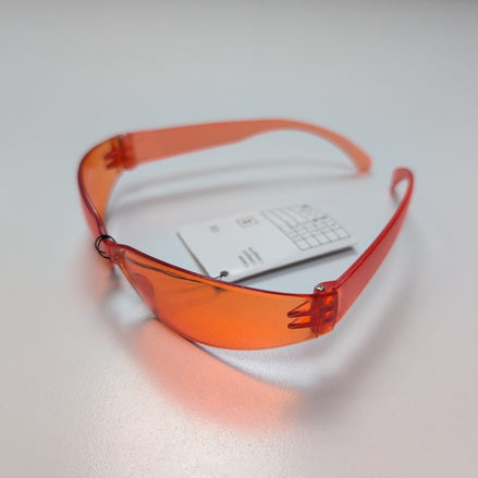 Lunettes de soleil Masque Orange Style Sport Rectangulaire Y2K