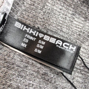 Déshabillé Bikki Beach Cyrille T. S/M Argent Brillant Long NEUF Luxe
