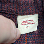 Chemise LEVI'S Relaxed Flanelle Très Épaisse Bordeaux Manches Longues 🔥 - T.L