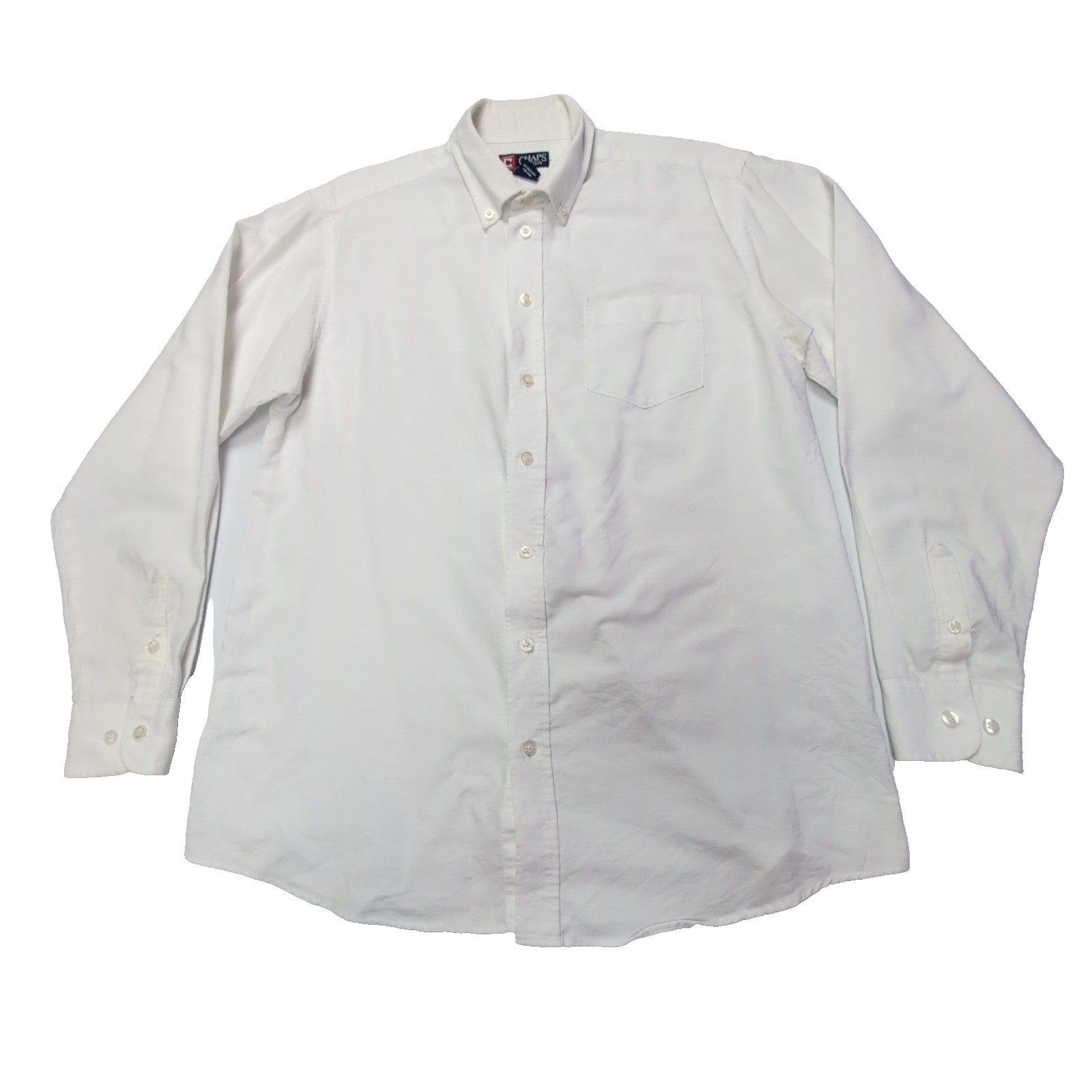 Chemise Chaps blanche unie taille S manches longues homme