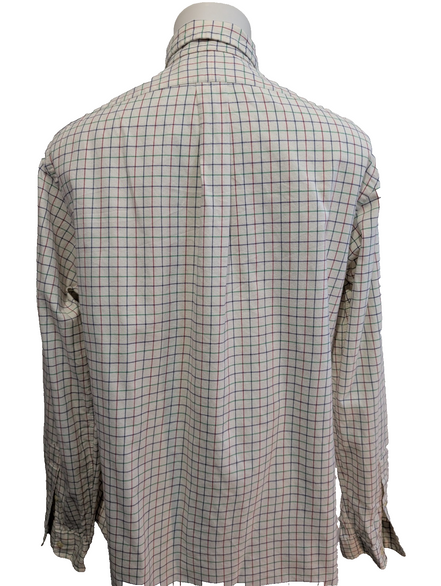 Chemise RALPH LAUREN - Flanelle Fine - Carreaux Multicolores Manches Longues L