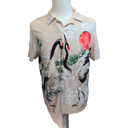 Chemise Hawaïenne Manches Courtes Express Rayonne Coucher Soleil M