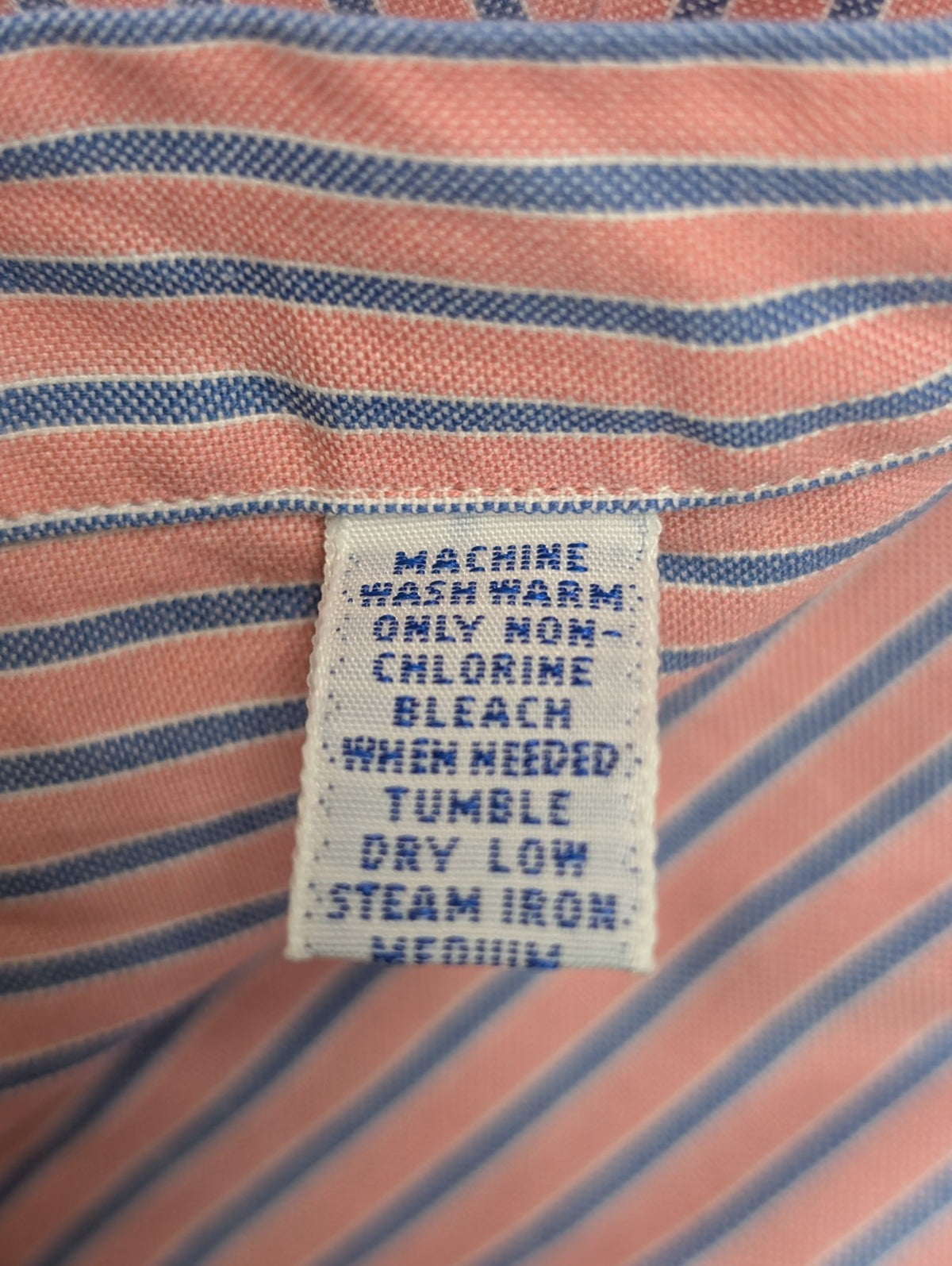 Chemise Polo Ralph Lauren Shirt Yarmouth L XL Oxford Rayée Rose Bleu Button Down