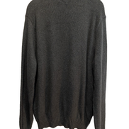 Pull Polo Ralph Lauren XL gris foncé col rond coton logo violet brodé