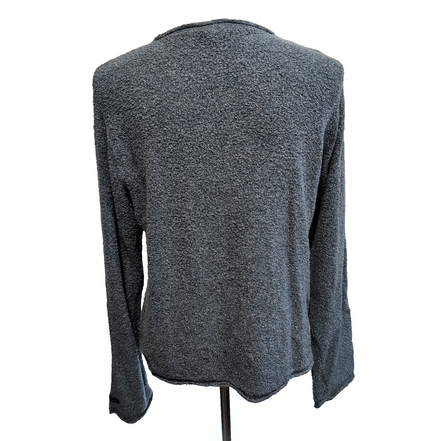 Pull Columbia Sportswear Femme L Bleu Chiné Gris Col V Maille Douce