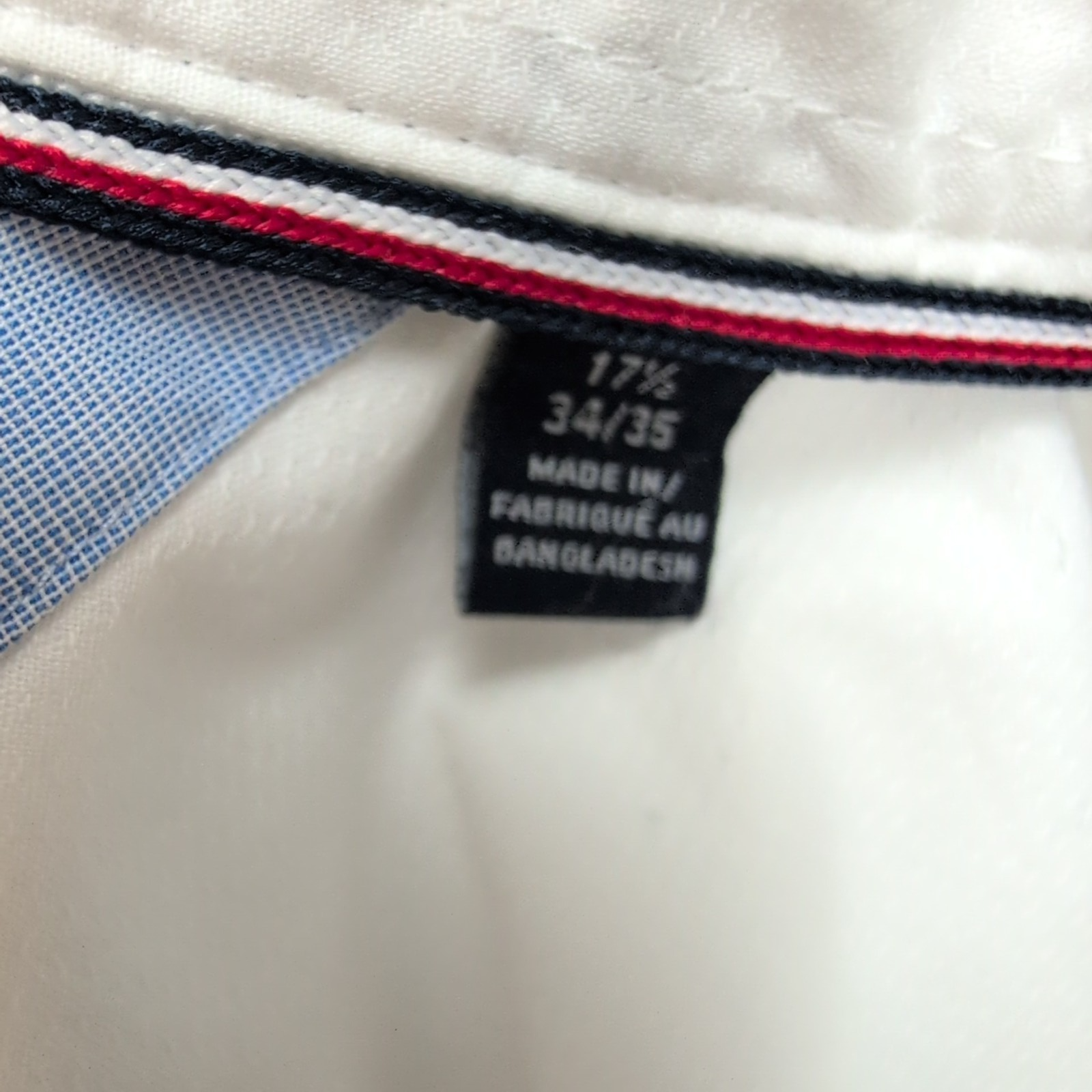 Chemise Tommy Hilfiger Blanche Coton Col Classique Taille XL