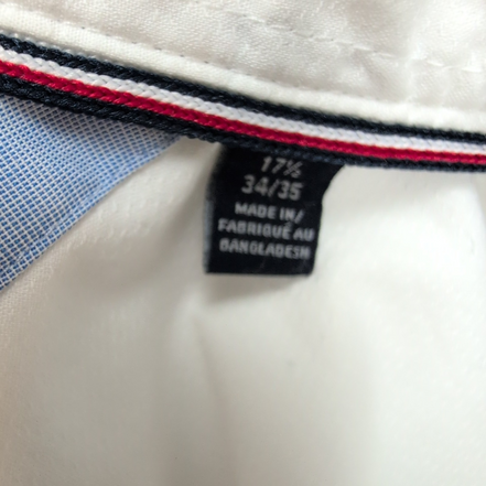 Chemise Tommy Hilfiger Blanche Coton Col Classique Taille XL