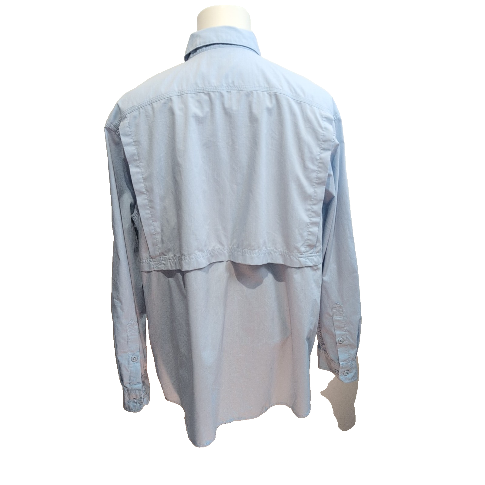 Chemise Carhartt Force Relaxed Fit XL Bleu uni 5 Poches Ventilée manches rétract