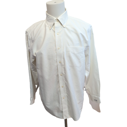 Chemise L.L. BEAN Homme L Blanche Manches Longues Wrinkle Resistant