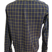 Chemise RALPH LAUREN Carreaux Bleu Marine et Jaune - Taille M