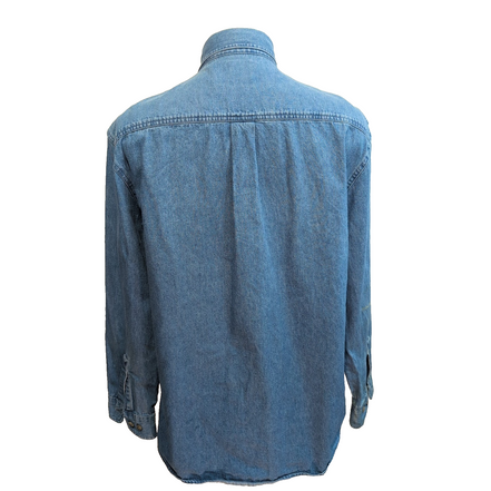 Chemise Dickies L Jean Bleu 100% Coton Poche Logo Manches Longues