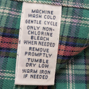 CHEMISE Ralph Lauren homme L Classic Flannel VERT ROUGE 🌲